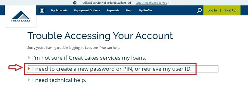 MyGreatLakes Troubleshooting